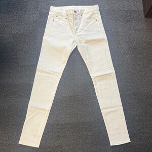 rag & bone Cream Skinny Leg Men's Jeans | Fit 1